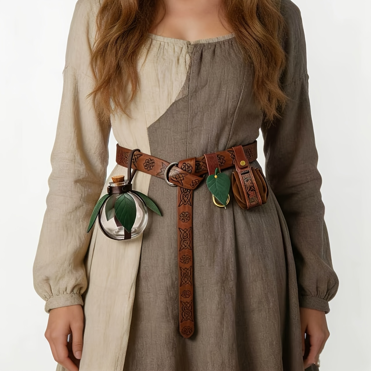 Storage - Medieval Waist Mount Accessory Set, Leaf