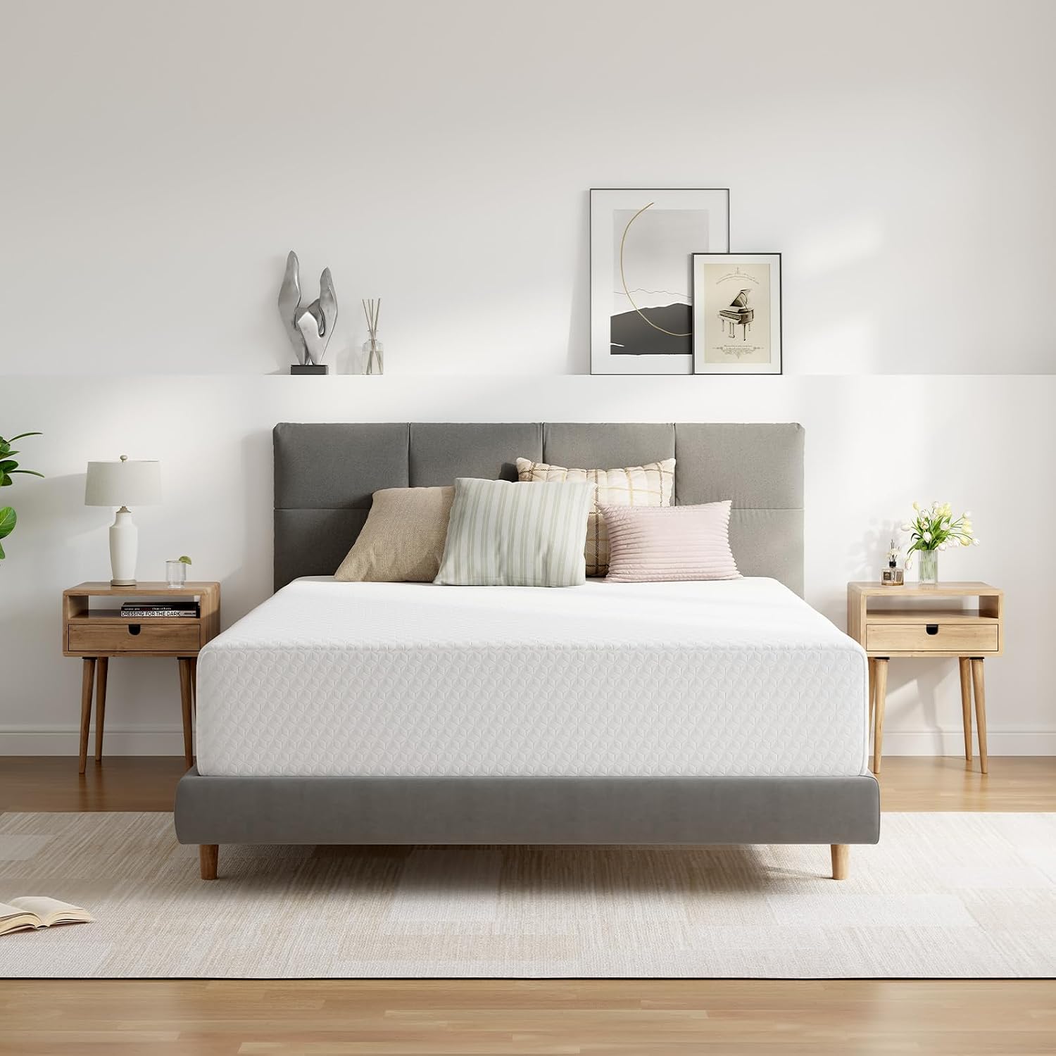 Memory Foam Mattress In A Box Queen - King Size 12 Inch Memory Foam