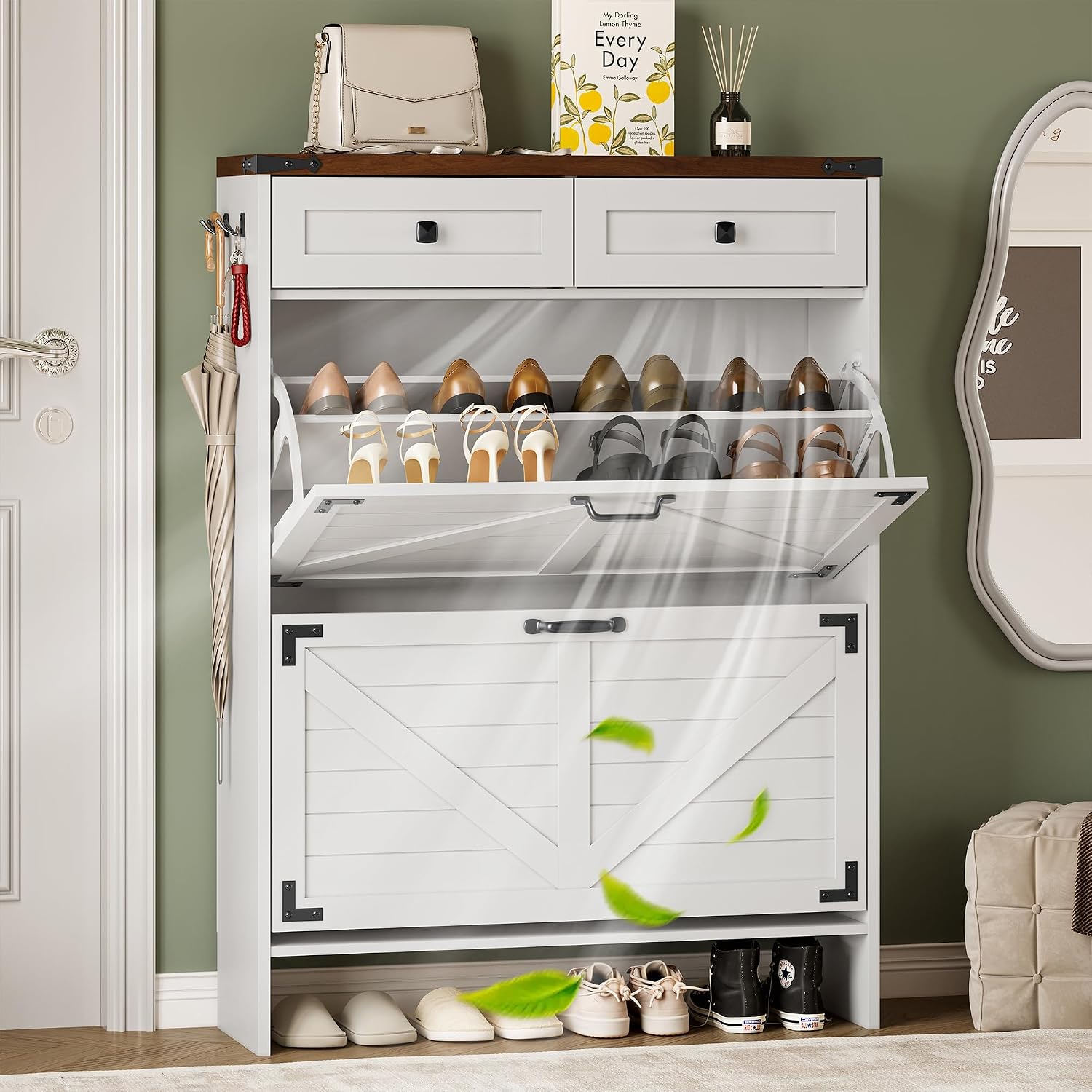 Shoe Cabinet With Odor Control - Shoe Rack Cabinet Narrow Entryway recension och pris