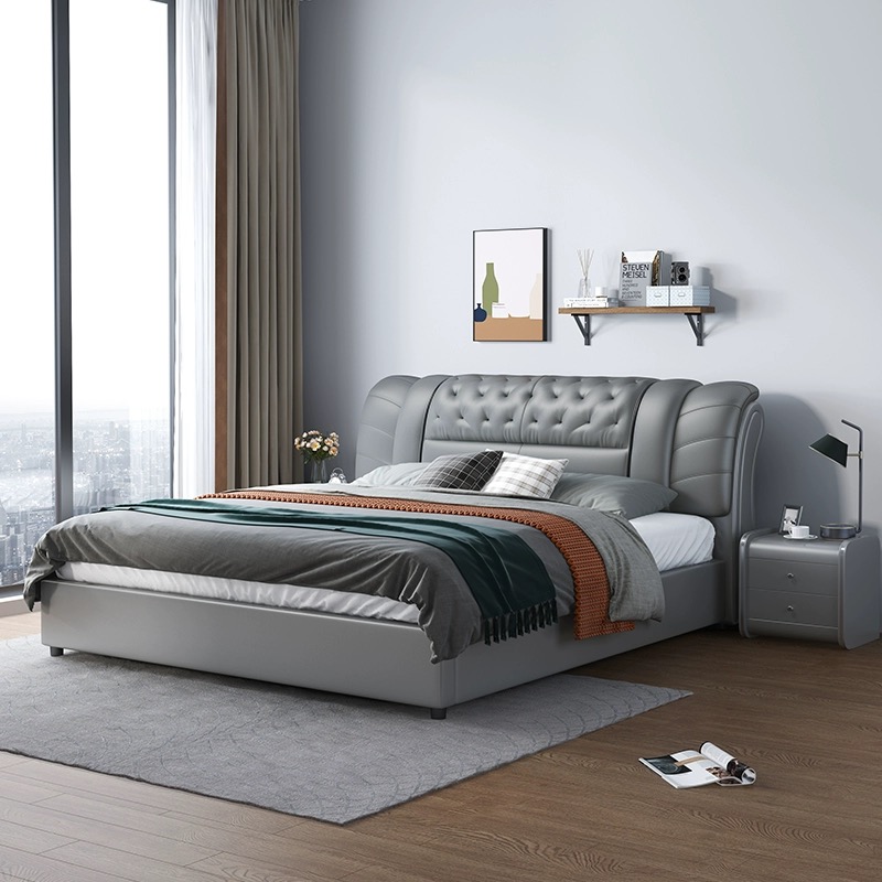 Set Furniture Bedroom Leather  - King Size Bed Frame With Storage Drawers recension och pris